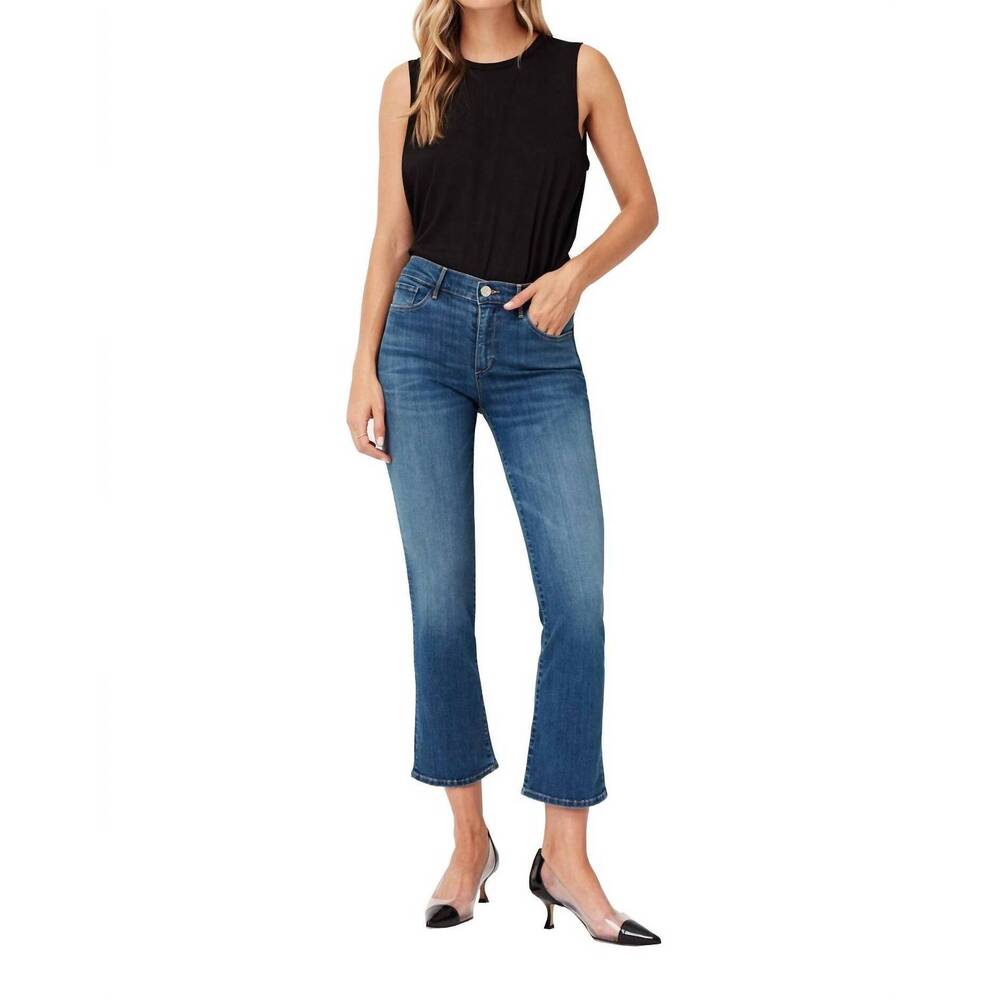NEW 3X1 mid rise boot cut slim fit jean in blue